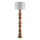 Modern European furniture - Beige Linen Accent Floor Lamp - www.oroatrade.com