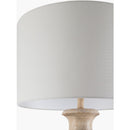 Modern European furniture - White Linen Accent Floor Lamp - www.oroatrade.com