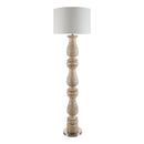 Modern European furniture - White Linen Accent Floor Lamp - www.oroatrade.com