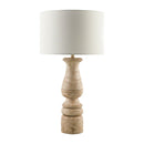Modern European furniture - White Linen Accent Table Lamp - www.oroatrade.com