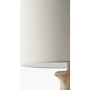 Modern European furniture - White Linen Accent Table Lamp - www.oroatrade.com