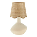Hospitality furniture - Wavy Rattan Accent Table Lamp - www.oroatrade.com