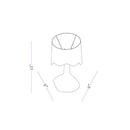 Hospitality furniture - Wavy Rattan Accent Table Lamp - www.oroatrade.com