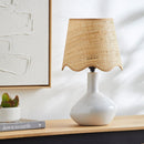 Hospitality furniture - Wavy Rattan Accent Table Lamp - www.oroatrade.com