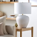 Contract furniture - Ceramic Linen Table Lamp - www.oroatrade.com