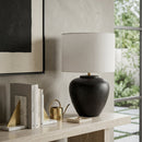 Contract furniture - Ceramic Linen Table Lamp - www.oroatrade.com
