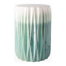 Modern European furniture - Ridged Ceramic Garden Stool - www.oroatrade.com