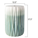 Modern European furniture - Ridged Ceramic Garden Stool - www.oroatrade.com