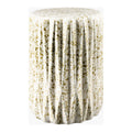 Modern European furniture - Ridged Ceramic Garden Stool - www.oroatrade.com