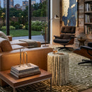 Modern European furniture - Ridged Ceramic Garden Stool - www.oroatrade.com