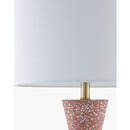 Terrazzo Red Accent Table Lamp | Kuda Home Arroyo