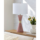 Terrazzo Red Accent Table Lamp | Kuda Home Arroyo