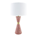 Terrazzo Red Accent Table Lamp | Kuda Home Arroyo