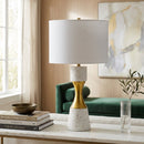 Hospitality furniture - Terrazzo Finish Hourglass Table - www.oroatrade.comLamp