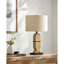 Contract furniture - Brown Geometrical Base Table Lamp - www.oroatrade.com