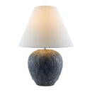 Contract furniture -  Sandblasted Gray Ceramic Table Lamp - www.oroatrade.com