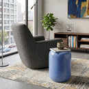 Modern European furniture - Cylindrical Glazed Ceramic Garden Stool - www.oroatrade.com