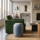 Modern European furniture - Cylindrical Glazed Ceramic Garden Stool - www.oroatrade.com