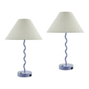 Hospitality furniture - Wavy Iron Table Lamp Set (2) - www.oroatrade.com