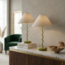 Hospitality furniture - Wavy Iron Table Lamp Set (2) - www.oroatrade.com