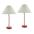 Hospitality furniture - Wavy Iron Table Lamp Set (2) - www.oroatrade.com
