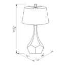 Hospitality furniture - Gray Faceted Accent Table Lamp - www.oroatrade.com