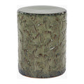 Modern European furniture - Carved Ceramic Garden Stool - www.oroatrade.com