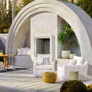 Modern European furniture - Carved Ceramic Garden Stool - www.oroatrade.com