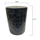 Modern European furniture - Carved Ceramic Garden Stool - www.oroatrade.com