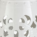 Modern European furniture - Openwork Glazed Ceramic Garden Stool - www.oroatrade.com