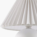 Hospitality furniture - Pleated Linen Ceramic Table Lamp - www.oroatrade.com