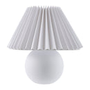 Hospitality furniture - Pleated Linen Ceramic Table Lamp - www.oroatrade.com