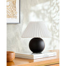 Hospitality furniture - Pleated Linen Ceramic Table Lamp - www.oroatrade.com
