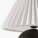 Hospitality furniture - Pleated Linen Ceramic Table Lamp - www.oroatrade.com