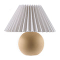 Hospitality furniture - Pleated Linen Ceramic Table Lamp - www.oroatrade.com
