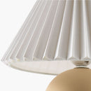 Hospitality furniture - Pleated Linen Ceramic Table Lamp - www.oroatrade.com