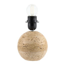 Hospitality furniture - Pleated Linen Travertine Table Lamp - www.oroatrade.com