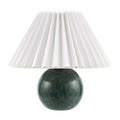 Hospitality furniture - Pleated Linen Travertine Table Lamp - www.oroatrade.com
