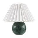 Hospitality furniture - Pleated Linen Travertine Table Lamp - www.oroatrade.com