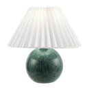 Hospitality furniture - Pleated Linen Travertine Table Lamp - www.oroatrade.com