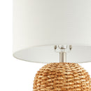 Hospitality furniture - Rattan White Cotton Table Lamp - www.oroatrade.com
