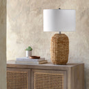 Hospitality furniture - Rattan White Cotton Table Lamp - www.oroatrade.com