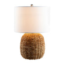 Hospitality furniture - Rattan White Cotton Table Lamp - www.oroatrade.com
