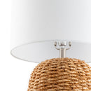 Hospitality furniture - Rattan White Cotton Table Lamp - www.oroatrade.com