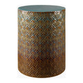 Modern European furniture - Carved Pattern Ceramic Garden Stool - www.oroatrade.com