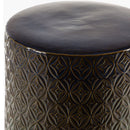 Modern European furniture - Carved Pattern Ceramic Garden Stool - www.oroatrade.com