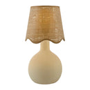 Hospitality furniture - Wavy-Edge Rattan Ceramic Table Lamp - www.oroatrade.com
