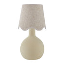 Hospitality furniture - Wavy-Edge Rattan Ceramic Table Lamp - www.oroatrade.com