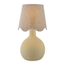 Hospitality furniture - Wavy-Edge Rattan Ceramic Table Lamp - www.oroatrade.com