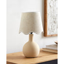 Hospitality furniture - Wavy-Edge Rattan Ceramic Table Lamp - www.oroatrade.com